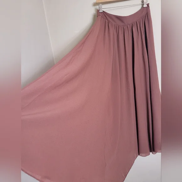 Anthroplogie Edme & Esyllte Mauve Maxi Skirt 4 - Picture 5 of 10